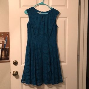 Teal Lace Sun Dress